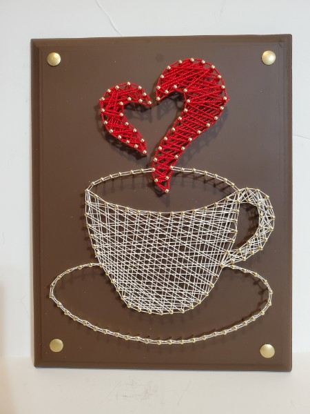 Coffee Heart String Art