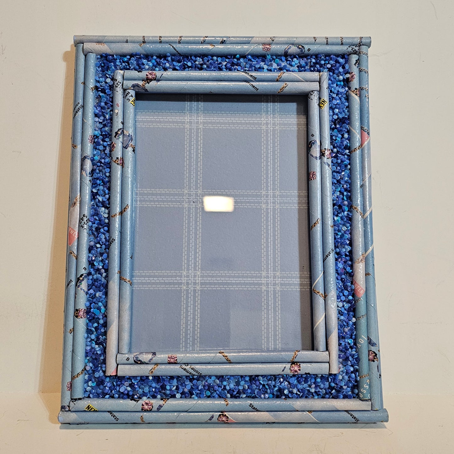 Light Blue Mosaic 5x7 Frame