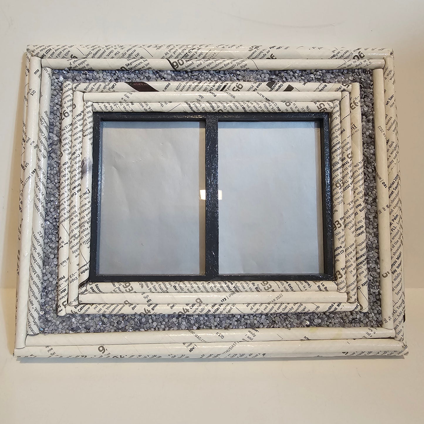 White and Gray Double Frame
